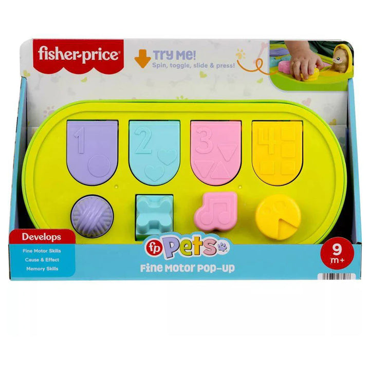 Fisher-Price FP Pets Fine Motor Pop-Up Activity Toy (14.65 x 5.55 cm)