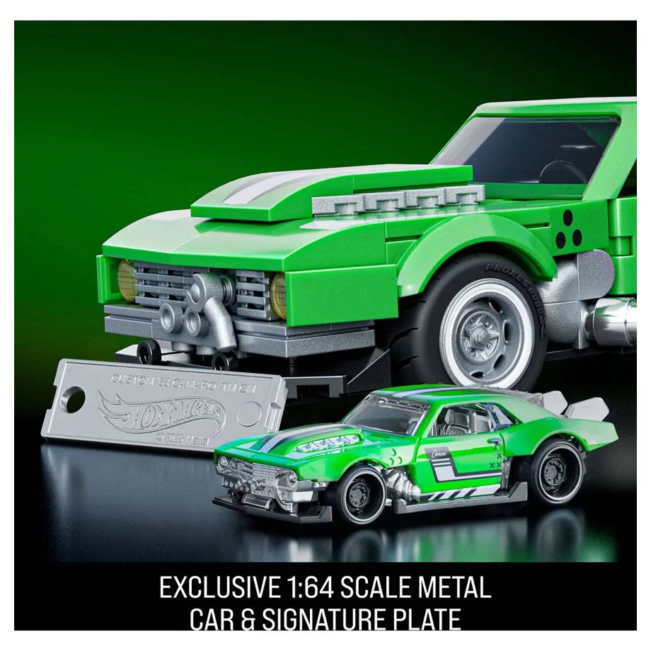 Mattel Brick Shop Hot Wheels Custom ’68 Camaro Building Kit (1:32, 289 Pieces)