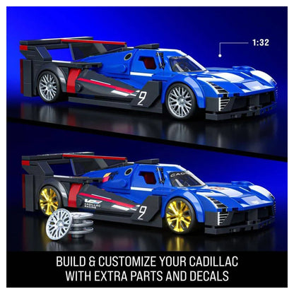 Mattel Brick Shop Hot Wheels Cadillac Project GTP Hypercar Building Kit (1:32, 236 Pieces)