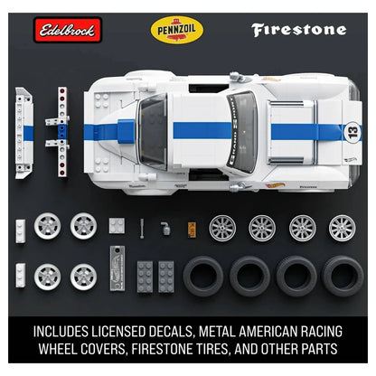Mattel Brick Shop Hot Wheels Corvette Grand Sport Building Kit (1:16, 918 Pieces)