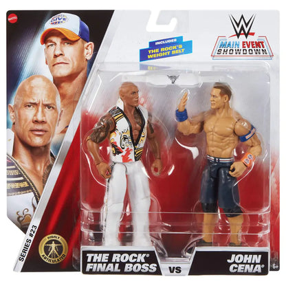 WWE Main Event Showdown The Rock Final Boss vs John Cena 2-Pack (15.24 cm)