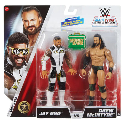 WWE Main Event Showdown Jey Uso vs Drew McIntyre 2-Pack (15.24 cm)