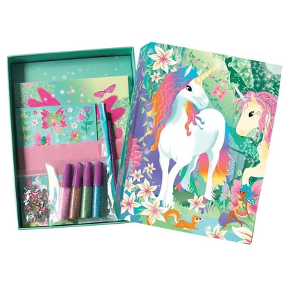 Box CanDIY Totally Magical Unicorns Glitter & Foil Art Set