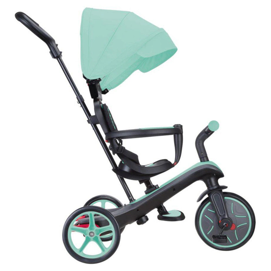 Globber Explorer 4-in-1 Foldable Trike (Mint Green)