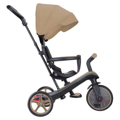 Globber Explorer 4-in-1 Foldable Trike (Taupe)
