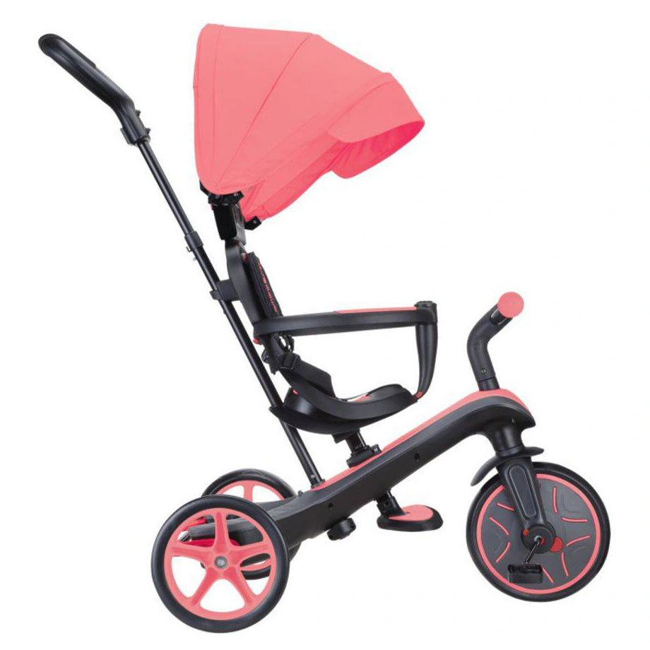 Globber Explorer 4-in-1 Foldable Trike (Pink)
