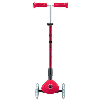 Globber Elite Lights 3-Wheel Foldable Kick Scooter (Red)