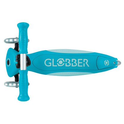 Globber Elite Lights 3-Wheel Foldable Kick Scooter (Blue)