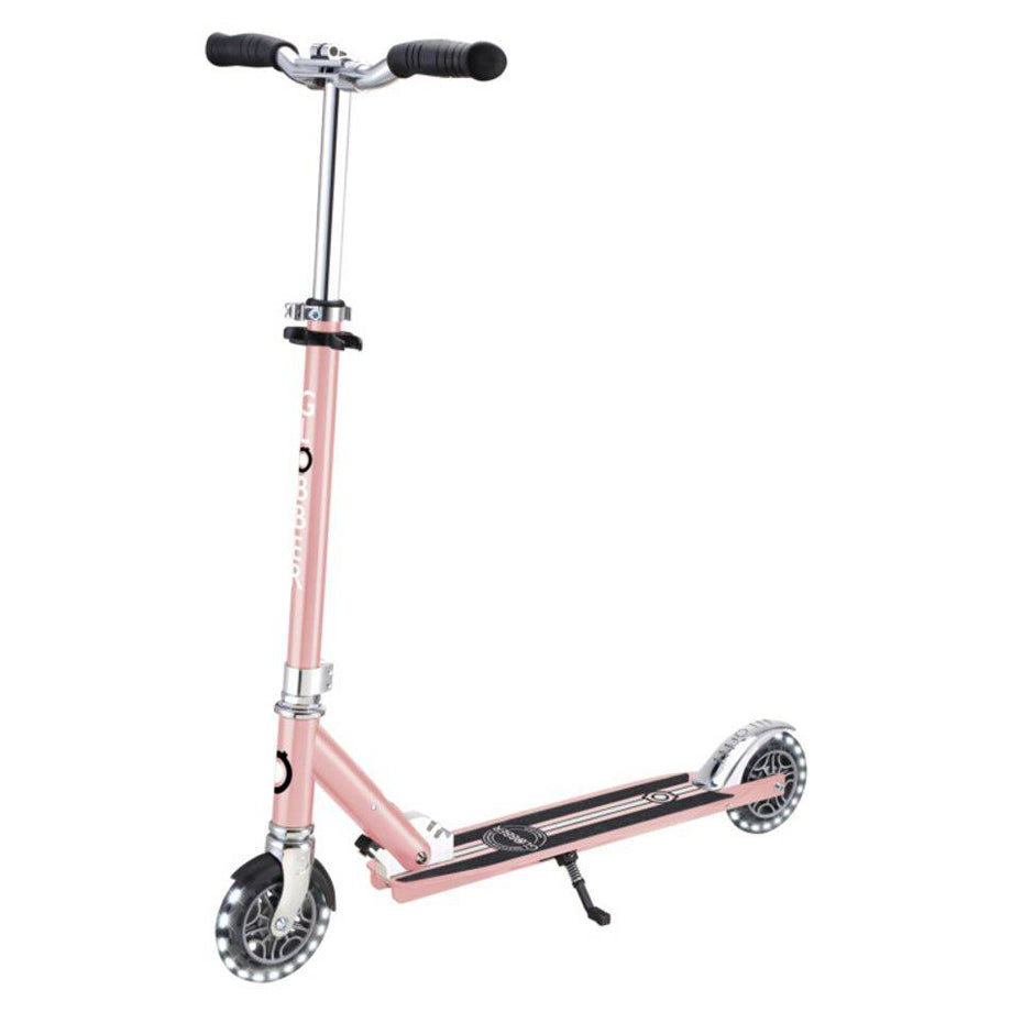 Globber Flow Element Lights Foldable 2-Wheel Kick Scooter (Rose Gold)