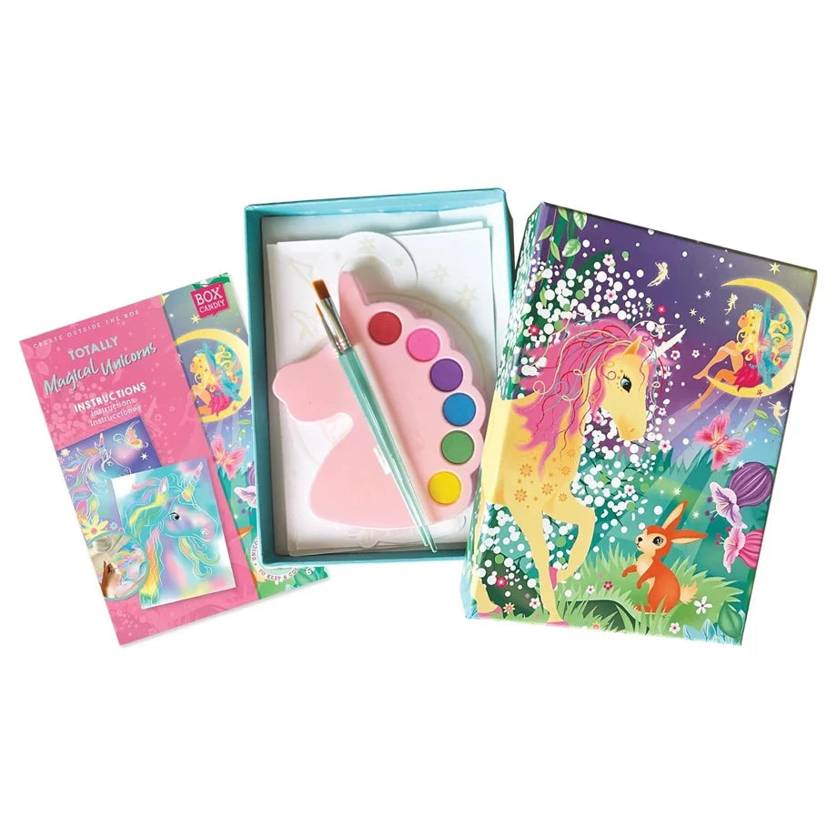 Box CanDIY Totally Magical Unicorns Watercolor Art Kit
