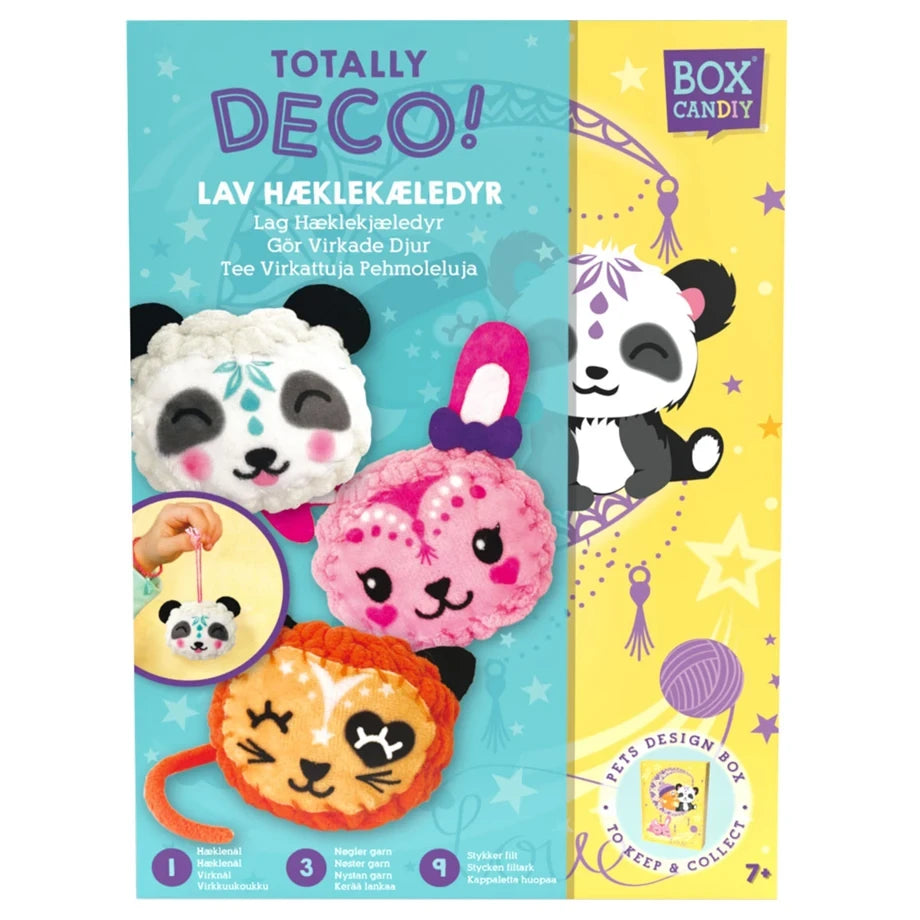 Box CanDIY Totally Deco! Make Your Own Crochet Pets Craft Kit (22 Pieces)
