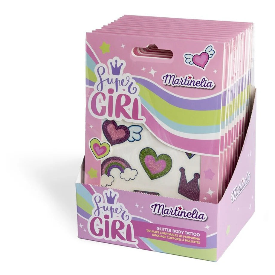 Martinelia Super Girl Glitter Body Tattoos Pack