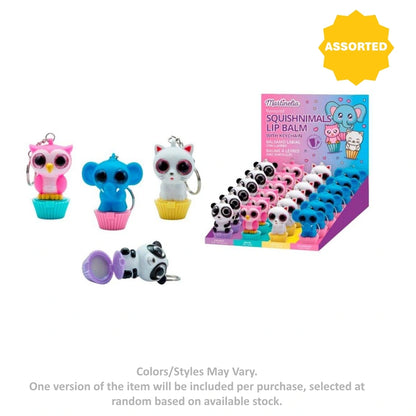 Martinelia Squishnimals Flavored Lip Balm with Keychain (Assorted)