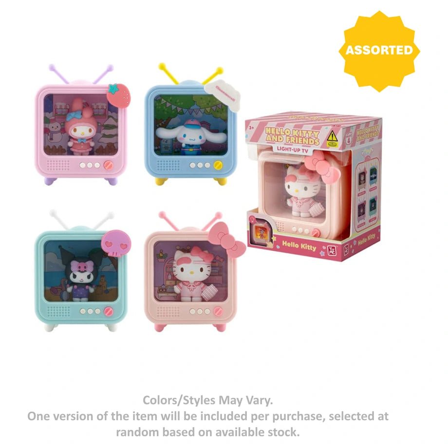Hello Kitty & Friends Light-Up TV Collectible Figure (8 cm, Assorted)