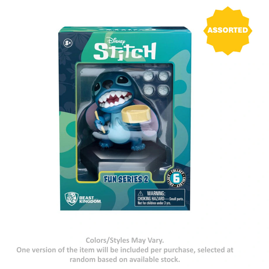 Beast Kingdom Disney Lilo & Stitch Stitch Fun Series 2 Mystery Figure (8-10 cm, Assorted)