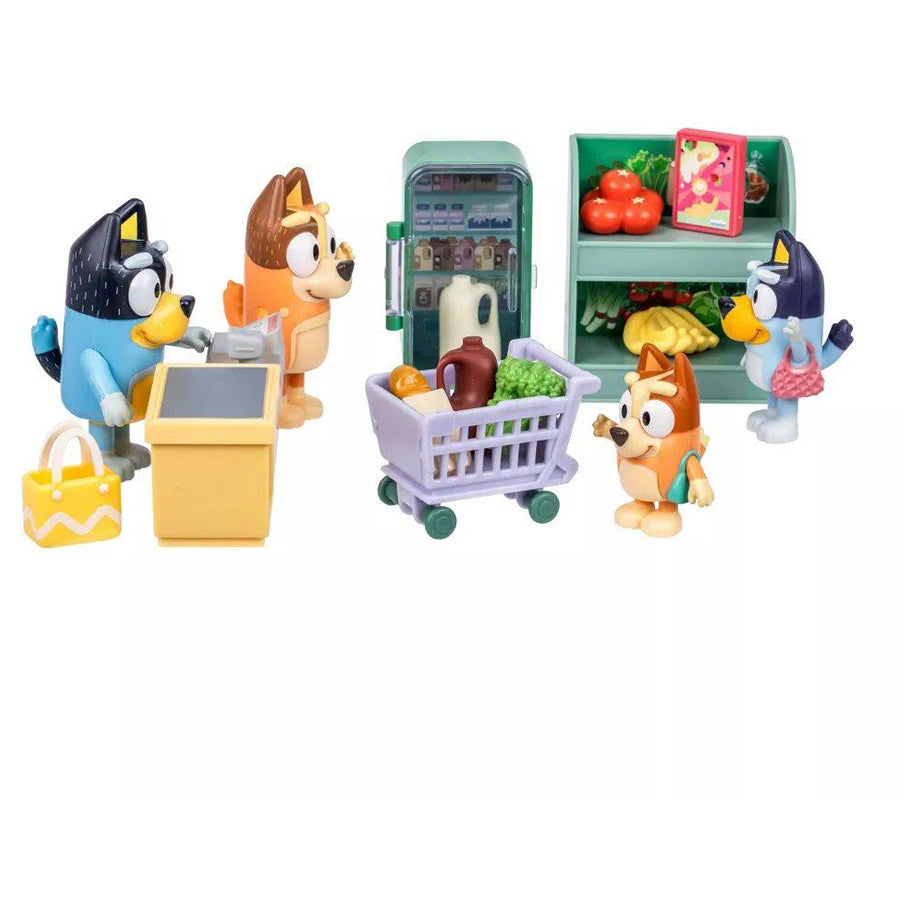 Bluey Let’s Play Chef Bluey’s Family Shopping Trip Playset