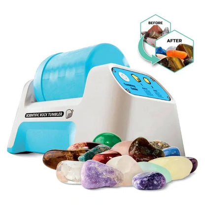 Discovery Mindblown Rock Tumbler Motorized Stone Polishing Kit (6 Pieces)