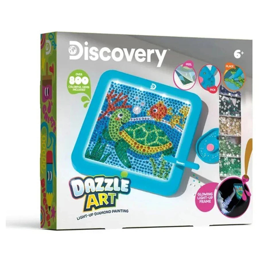 Discovery Dazzle Art Light-up Diamond Painting Kit (800+ Gems)