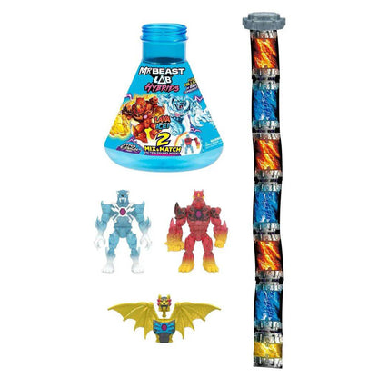 MrBeast Lab Hybrids Hyper Fusion Series Lava and Ice Mix & Match Figures Pack (10.16 cm, Pack of 2)