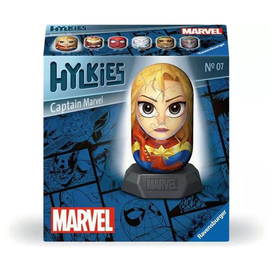 Ravensburger Marvel Hylkies Captain Marvel 3D Capsule Jigsaw Puzzle (54 Pieces)