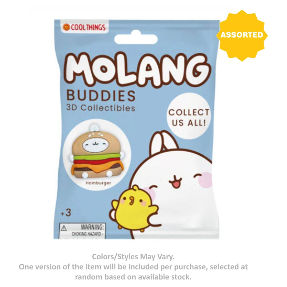 Molang Buddies 3D Collectible Figure Blind Bag (Assorted)