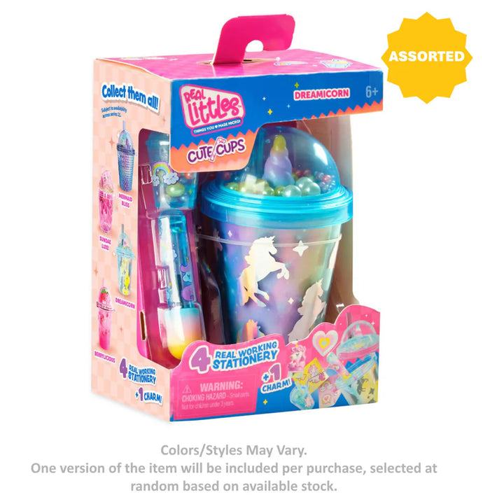 Real Littles Cute Cups Stationery Set (5 Pieces, Assorted)
