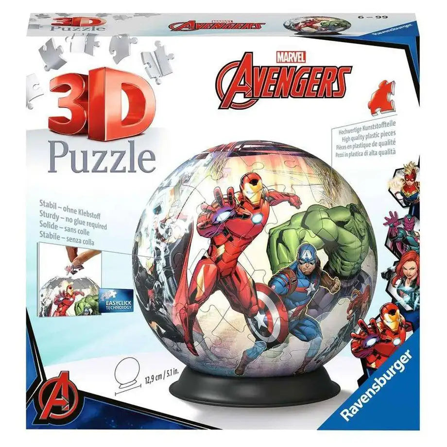 Ravensburger Marvel Avengers 3D Jigsaw Puzzle Ball (72 Pieces)