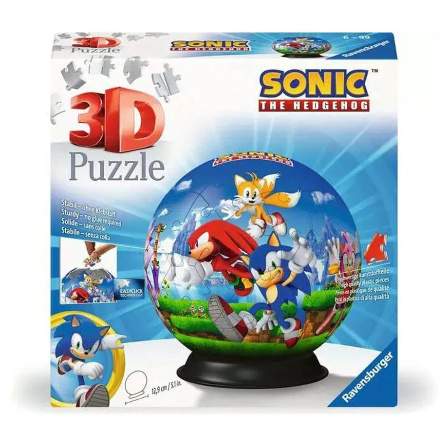 Ravensburger Sonic The Hedgehog 3D Ball Jigsaw Puzzle (73 Pieces)