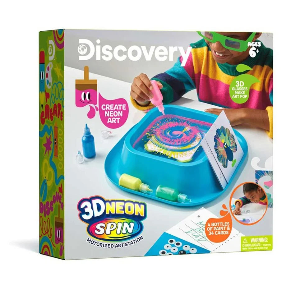 Discovery 3D Neon Spin Motorized Art Station (38 Pieces)