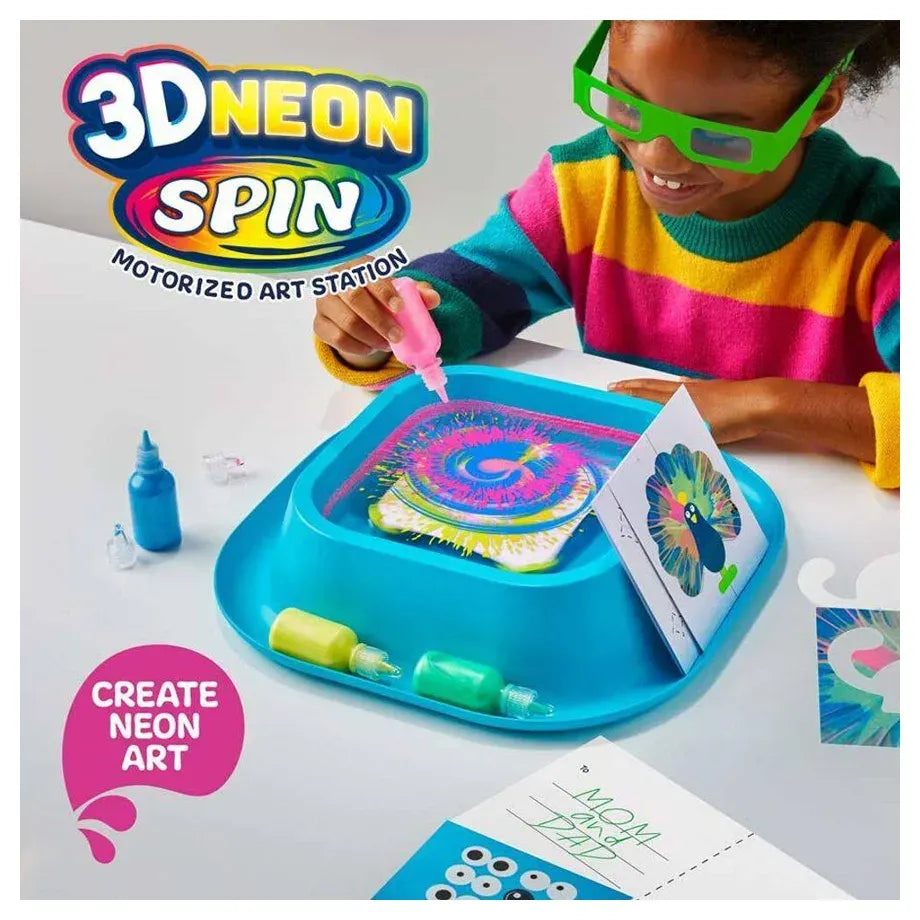 Discovery 3D Neon Spin Motorized Art Station (38 Pieces)