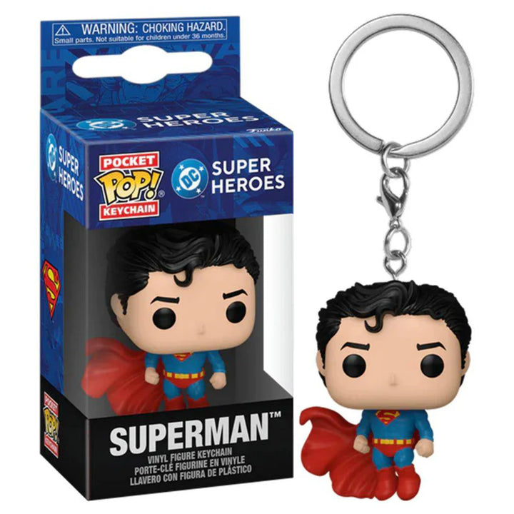 Funko Pocket POP! DC Comics Super Heroes Superman (DC New Classics) Vinyl Keychain (10.2 cm)