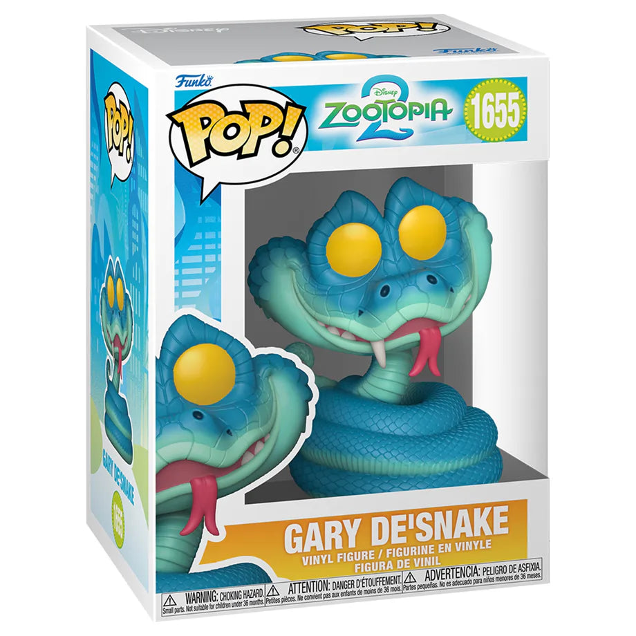 Funko POP! Disney Zootopia 2 Gary De’Snake Vinyl Figure (9.4 cm)