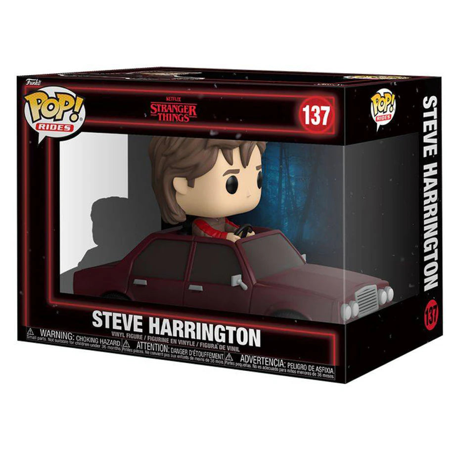 Funko POP! Rides Stranger Things Steve Harrington In Car Vinyl Figure (13.2 cm)