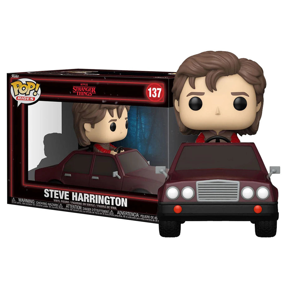 Funko POP! Rides Stranger Things Steve Harrington In Car Vinyl Figure (13.2 cm)