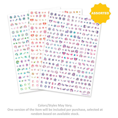 Nebulous Stars Nail Stickers Set (300 Stickers, Assorted)