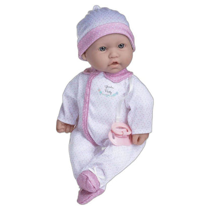 La Baby Soft Body Baby Doll (40.64 cm, White/Pink)