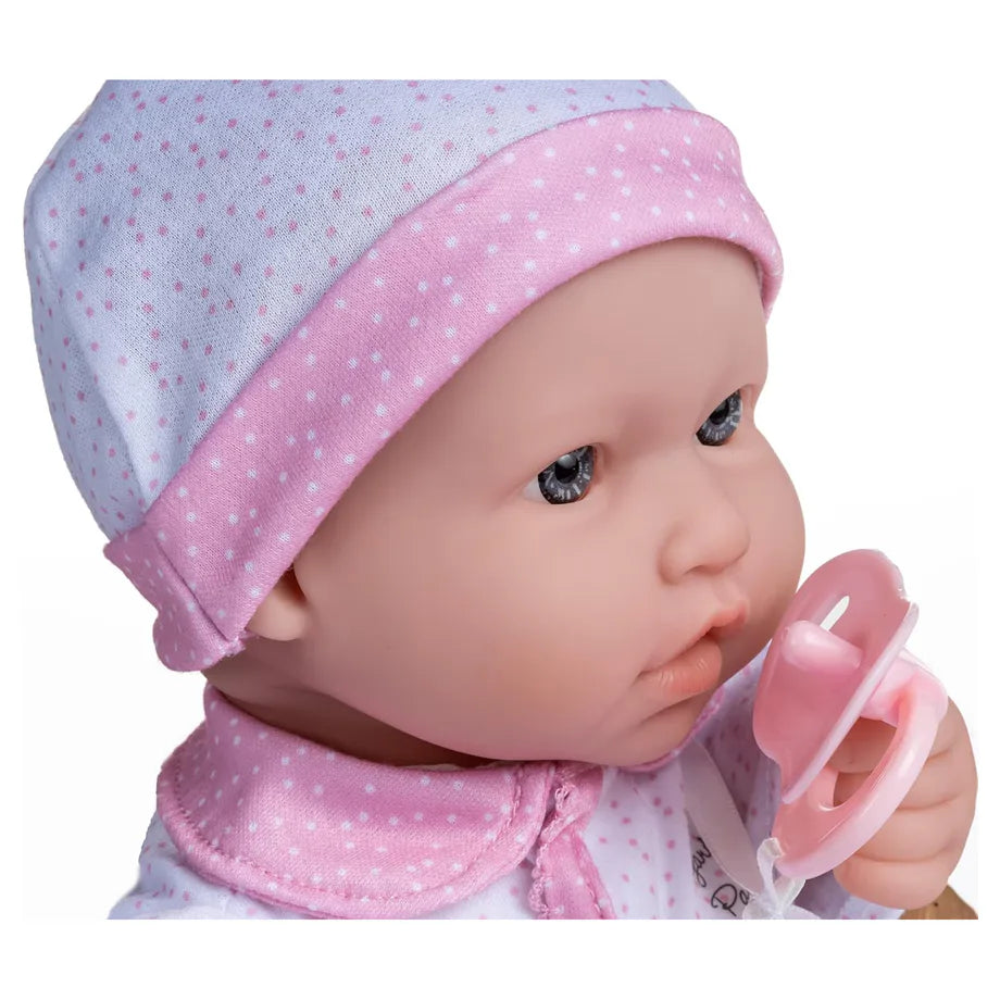 La Baby Soft Body Baby Doll (40.64 cm, White/Pink)