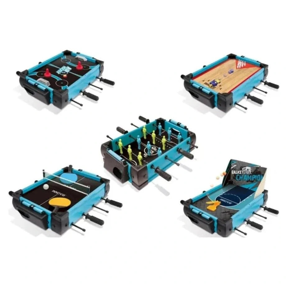 Whiz Games 5-in-1 Multi Sports Tabletop Game Playset