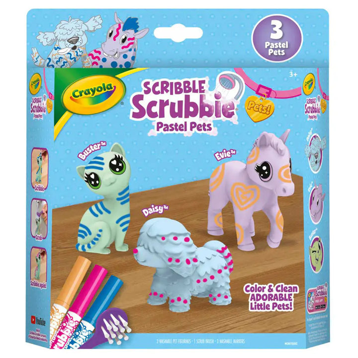 Crayola Scribble Scrubbie Pastel Pets Paint Kit