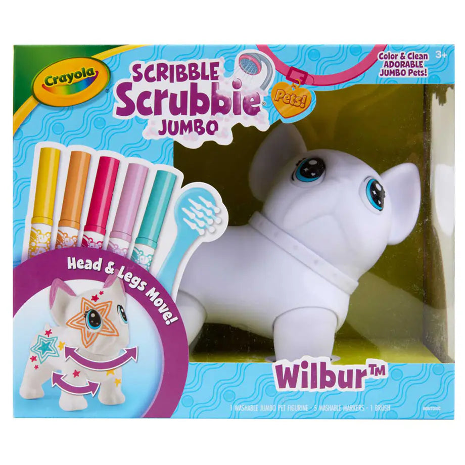 Crayola Scribble Scrubbie Jumbo Pets Wilbur Coloring Set (15.24 cm)