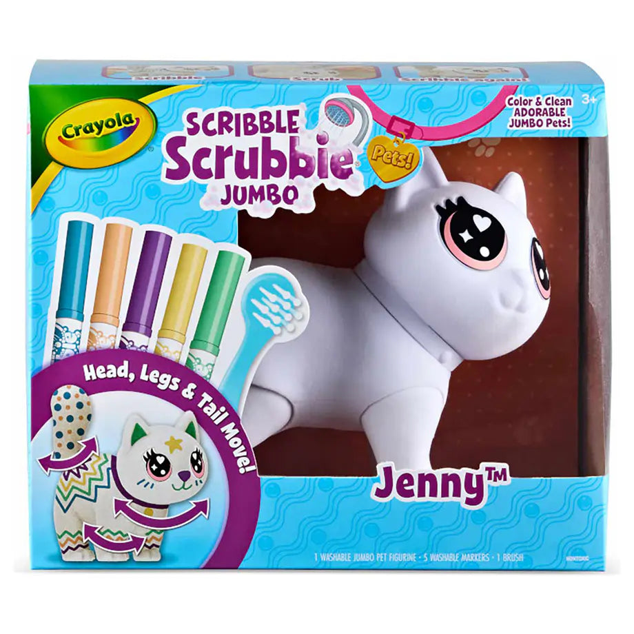 Crayola Scribble Scrubbie Jumbo Pets Jenny Coloring Set (15.24 cm)