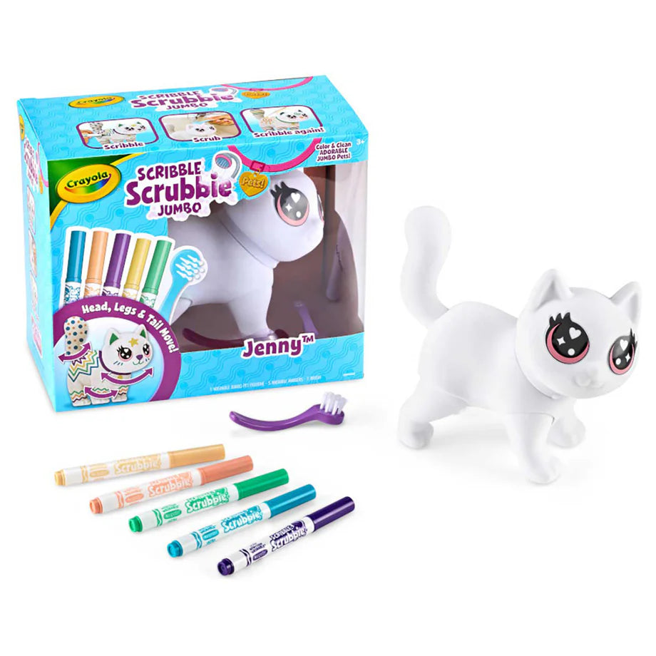 Crayola Scribble Scrubbie Jumbo Pets Jenny Coloring Set (15.24 cm)