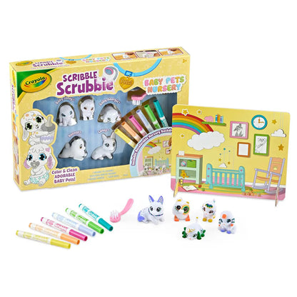 Crayola Scribble Scrubbie Pets Baby Pets Nursery Paint Kit