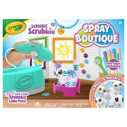 Crayola Scribble Scrubbie Pets Spray Boutique Airbrush Paint Kit