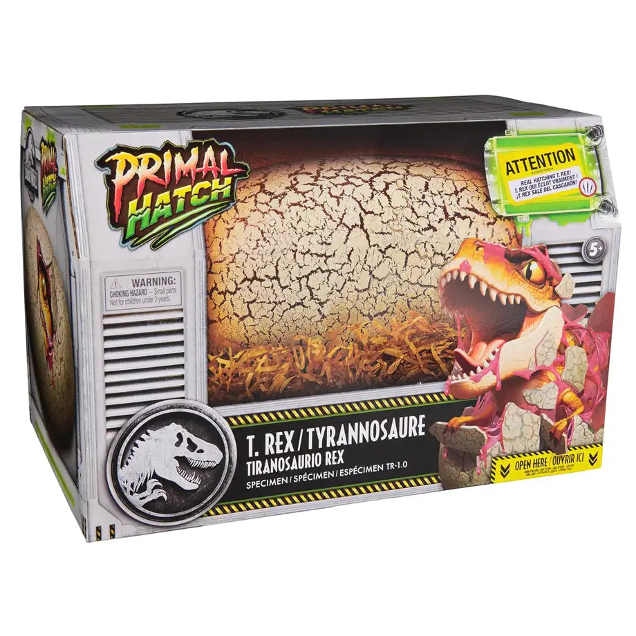 Jurassic World Primal Hatch T. Rex Specimen Toy