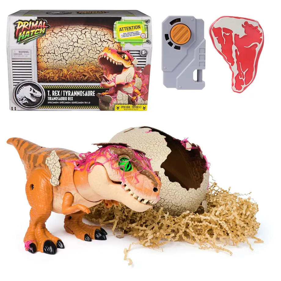 Jurassic World Primal Hatch T. Rex Specimen Toy