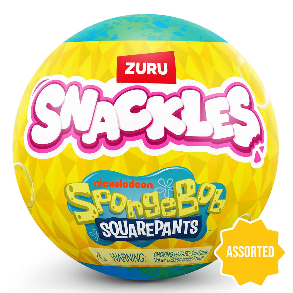 Snackles SpongeBob SquarePants Plush Toy Capsule (12.7 cm, Assorted)