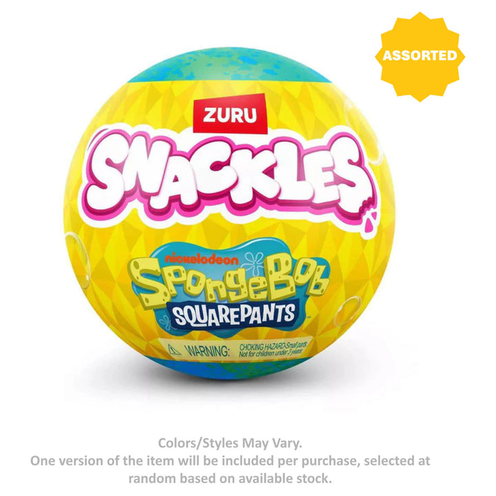 Snackles SpongeBob SquarePants Plush Toy Capsule (12.7 cm, Assorted)