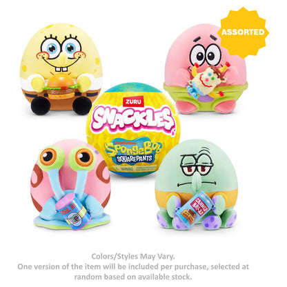 Snackles SpongeBob SquarePants Plush Toy Capsule (12.7 cm, Assorted)