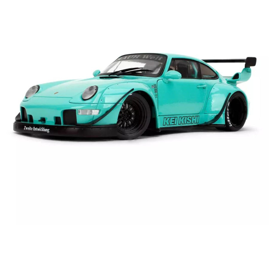 Jada Pink Slips Porsche RWB Kei Kishi Die-Cast Car (1:18, Mint Green)